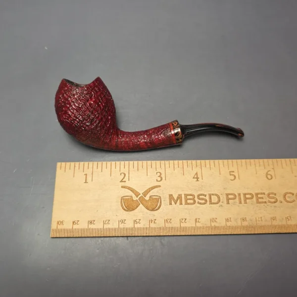 Papa Bear's Pipes by Tim Beaumont Sandblasted Egg Handmade Briar Pipe, New - Image 10