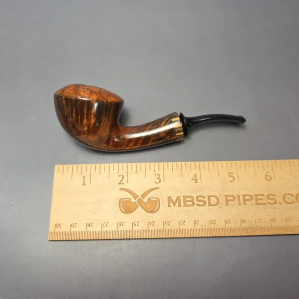 Papa Bear's Pipes by Tim Beaumont Smooth Dublin w/ Spalted Poplar Handmade Briar Pipe, New - Image 10
