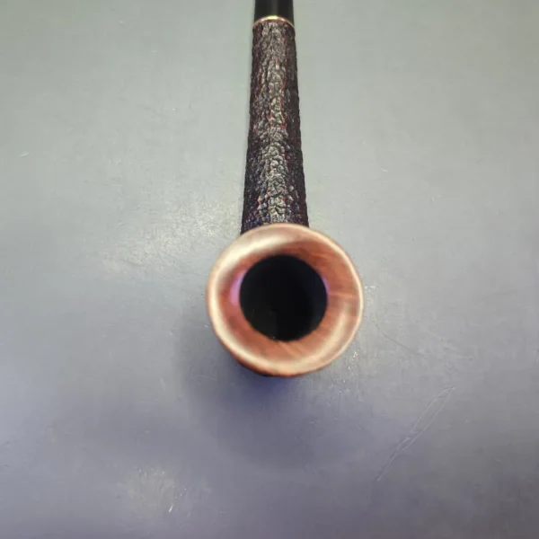 Savinelli Long John XL Partially Rusticated Canadian Estate Briar Pipe, Italian Estates - Image 7