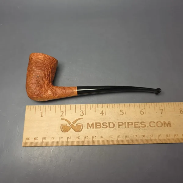 Nate King Natural Sandblasted "Dan Shape Conic" Dublin Handmade Briar Pipe, New - Image 11