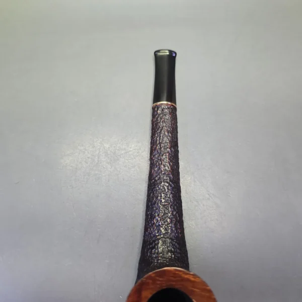 Savinelli Long John XL Partially Rusticated Canadian Estate Briar Pipe, Italian Estates - Image 8
