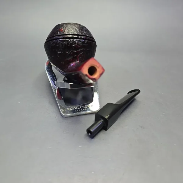 Johs Sandblasted Danish Bulldog Estate Briar Pipe, Unsmoked - Image 13