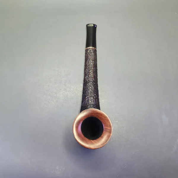 Savinelli Long John XL Partially Rusticated Canadian Estate Briar Pipe, Italian Estates - Image 9