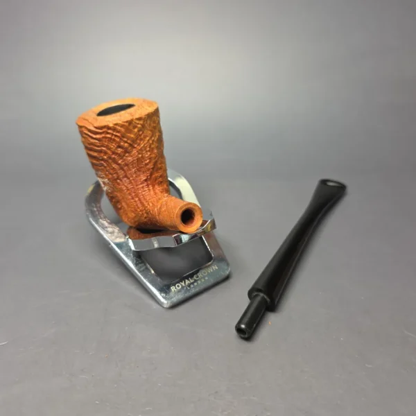 Nate King Natural Sandblasted "Dan Shape Conic" Dublin Handmade Briar Pipe, New - Image 13