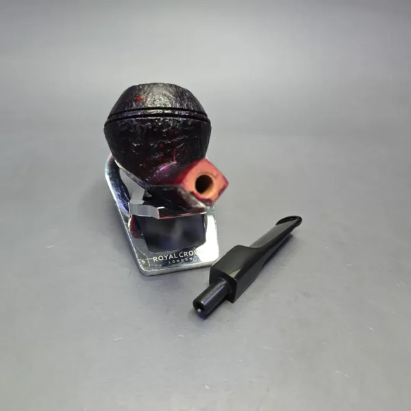 Johs Sandblasted Danish Bulldog Estate Briar Pipe, Unsmoked - Image 14