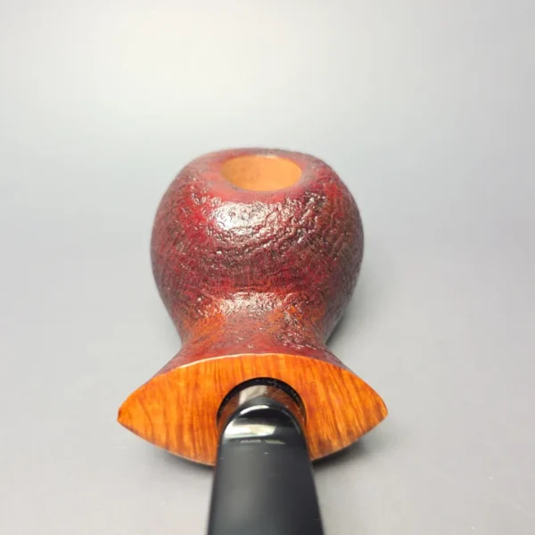 Buckeye Hand Made Contrast Sandblasted Tomato Briar Pipe, New - Image 6