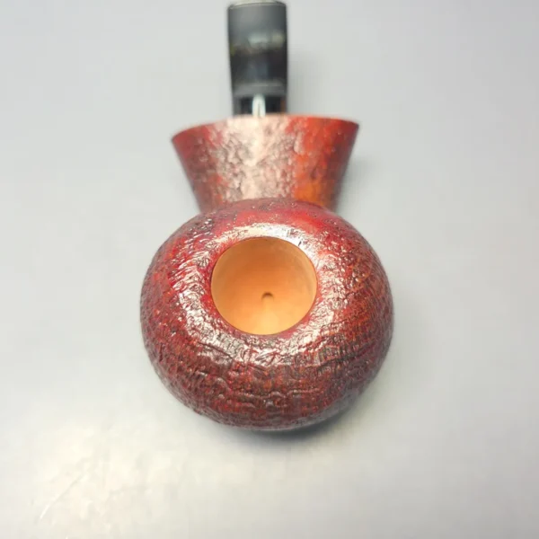 Buckeye Hand Made Contrast Sandblasted Tomato Briar Pipe, New - Image 7