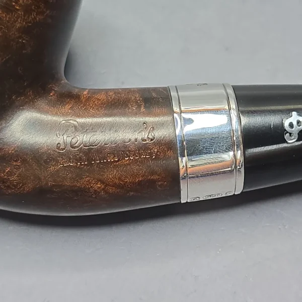 Peterson 160th Anniversary Pat. B Dark Smooth Bent Billiard Briar Pipe, New - Image 10