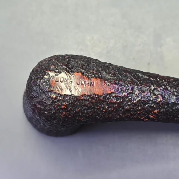 Savinelli Long John XL Partially Rusticated Canadian Estate Briar Pipe, Italian Estates - Image 12
