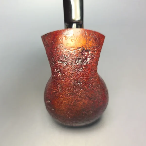 Buckeye Hand Made Contrast Sandblasted Tomato Briar Pipe, New - Image 8