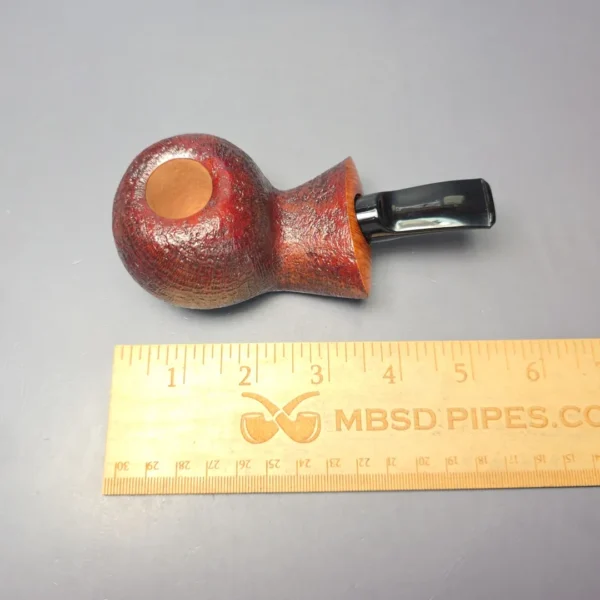 Buckeye Hand Made Contrast Sandblasted Tomato Briar Pipe, New - Image 9