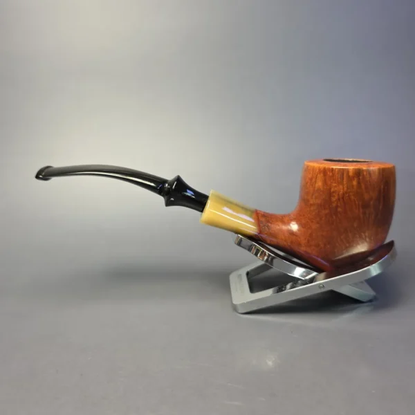 Savinelli Nonpareil 9408 Smooth Pickaxe w/ Horn Estate Briar Pipe, Unsmoked - Image 4
