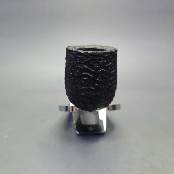 MBSD Briars by Piero Vitale Black Rusticated Billiard w/ Boxwood, Briar Pipe, New - Image 4