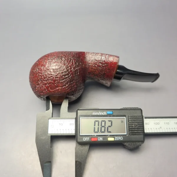 Buckeye Hand Made Contrast Sandblasted Tomato Briar Pipe, New - Image 10