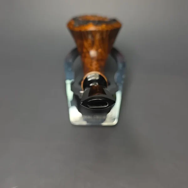 Christian Ruetz Smooth Horn w/ Masur Birch Handmade Briar Pipe, New - Image 5