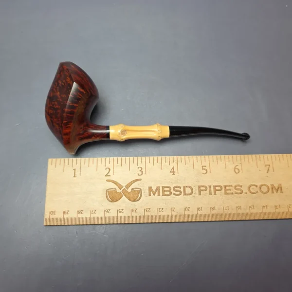 Cornelius Manz Smooth Asymmetric Elephant's Foot Estate Briar Pipe, Unsmoked - Image 11