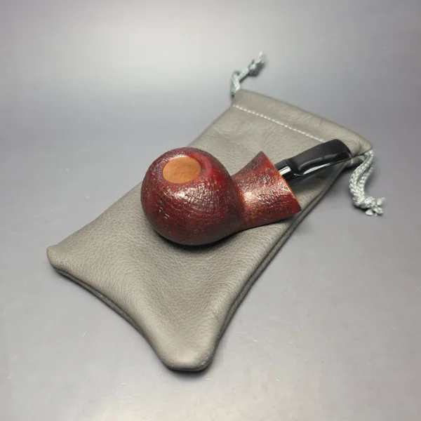 Buckeye Hand Made Contrast Sandblasted Tomato Briar Pipe, New - Image 12
