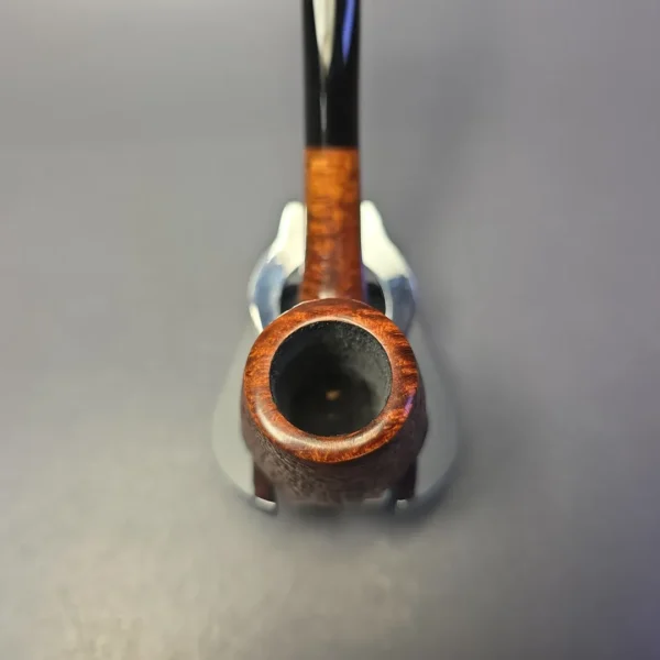 Bruno Nuttens Heritage H1 Partially Sandblasted Bent Billiard Briar Pipe, New - Image 5