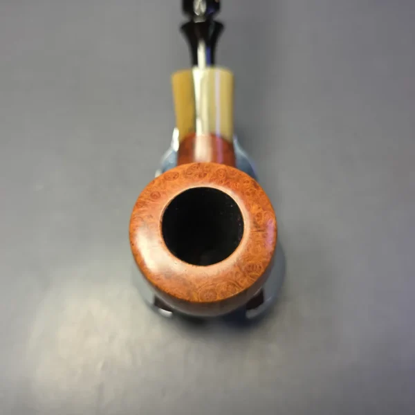 Savinelli Nonpareil 9408 Smooth Pickaxe w/ Horn Estate Briar Pipe, Unsmoked - Image 7