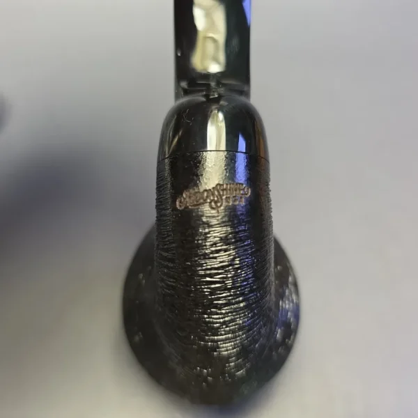 Moonshine MS09 Wire Rusticated Cannonball w/ Black Stem Briar Pipe, New - Image 7