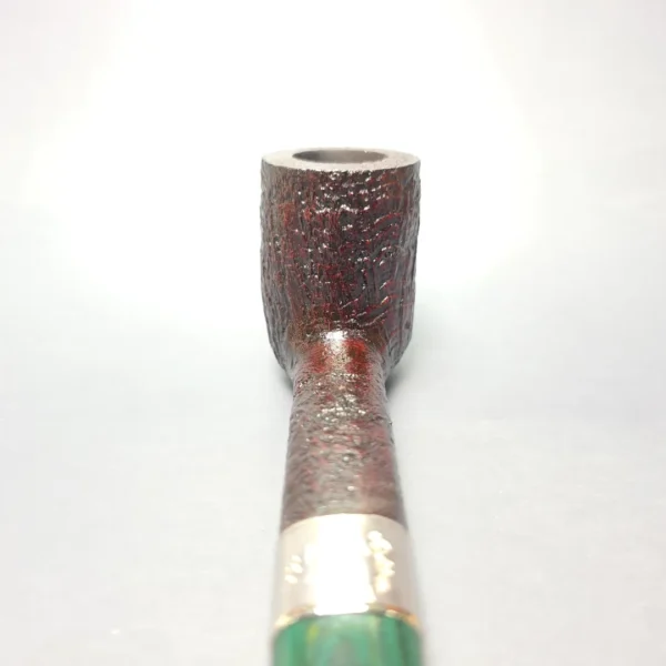 Ashton Brindle LX Sandblasted Canadian w/ Silver Handmade Briar Pipe, New - Image 6