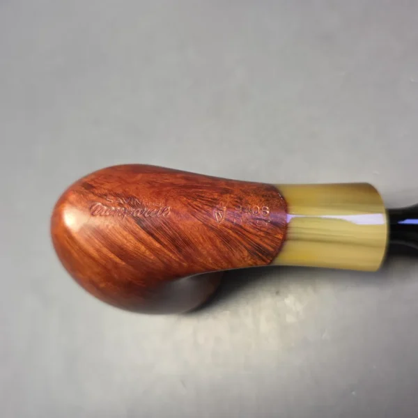 Savinelli Nonpareil 9408 Smooth Pickaxe w/ Horn Estate Briar Pipe, Unsmoked - Image 9