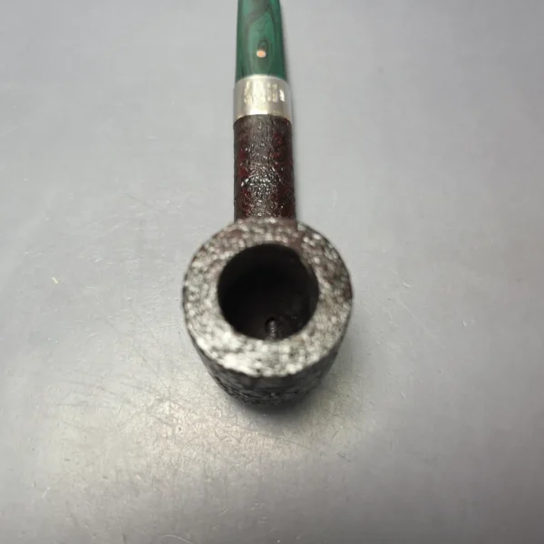 Ashton Brindle LX Sandblasted Canadian w/ Silver Handmade Briar Pipe, New - Image 7