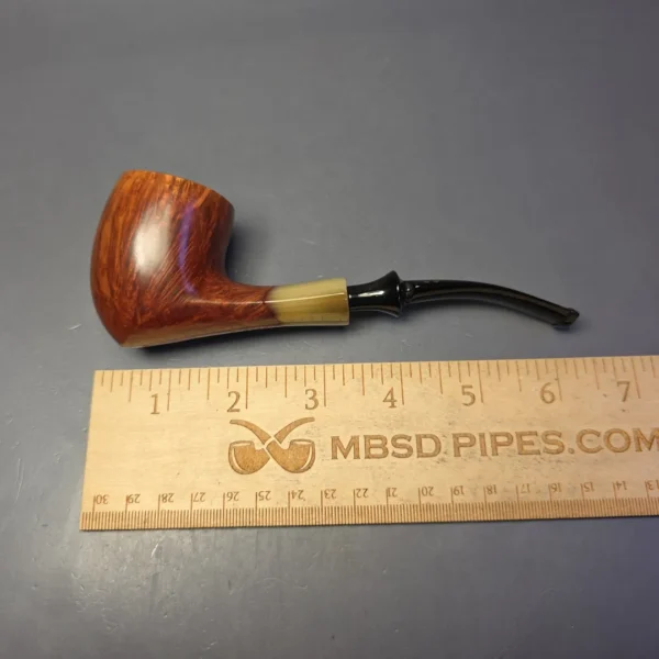 Savinelli Nonpareil 9408 Smooth Pickaxe w/ Horn Estate Briar Pipe, Unsmoked - Image 10