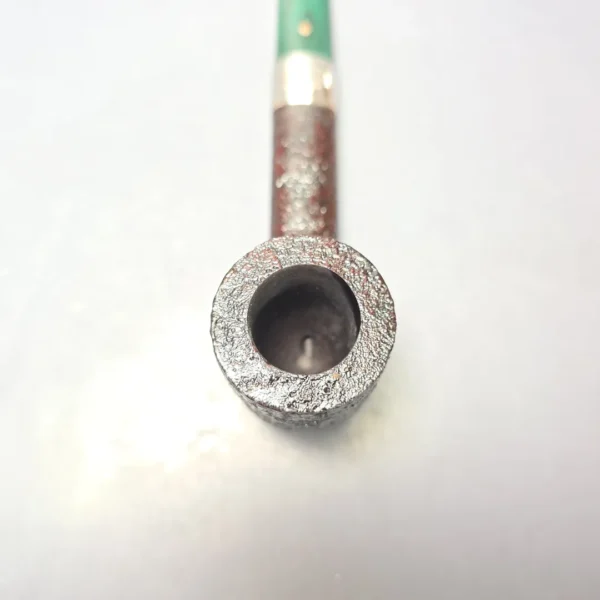 Ashton Brindle LX Sandblasted Canadian w/ Silver Handmade Briar Pipe, New - Image 8
