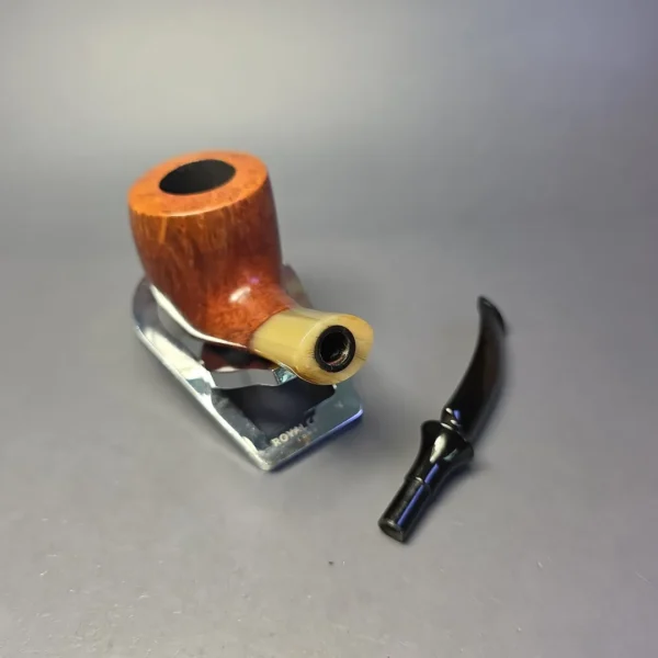 Savinelli Nonpareil 9408 Smooth Pickaxe w/ Horn Estate Briar Pipe, Unsmoked - Image 12
