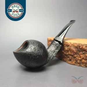 Christian Ruetz Sandblasted "Broken Gaia" Handmade Briar Pipe, New