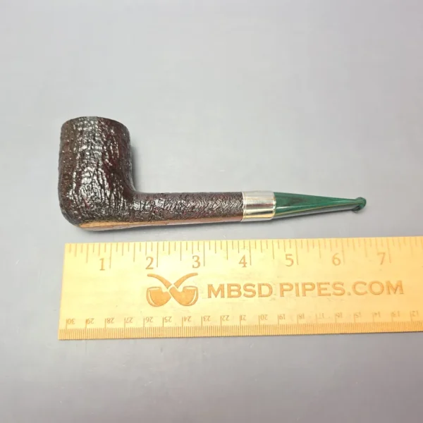 Ashton Brindle LX Sandblasted Canadian w/ Silver Handmade Briar Pipe, New - Image 11