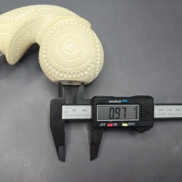MBSD Meerschaum Silver XXL Lattice Blowfish Reverse Calabash Block Meerschaum Pipe, New - Image 12