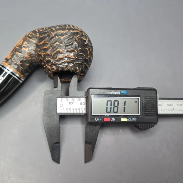 Peterson Dublin Filter XL02 Rusticated Bent Apple (9mm) (New) - Image 12