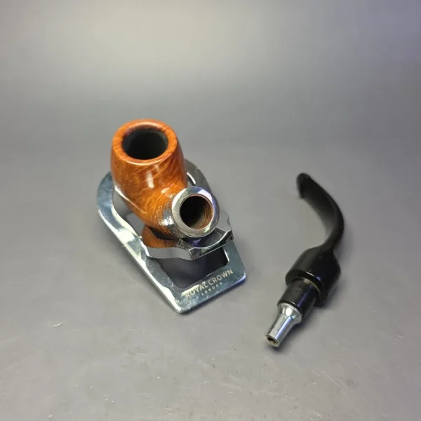 Peterson Deluxe System Natural 12.5 Smooth Bent Billiard Estate Briar Pipe, Irish Estates - Image 12