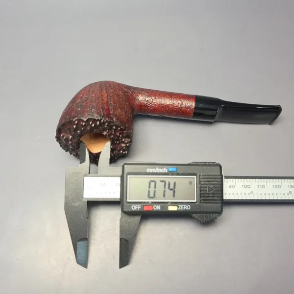 Buckeye Hand Made Contrast Sandblasted Dublin Briar Pipe, New - Image 11