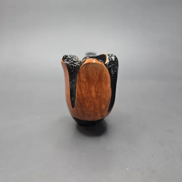 Nording Spiral Rustic Partially Rusticated Freehand Estate Briar Pipe, Unsmoked - Image 3