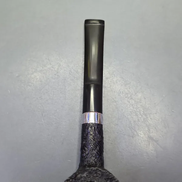 Ferndown & Michael Parks Premier 2 Star Sandblasted Poker w/ Silver Estate Briar Pipe, Unsmoked - Image 7