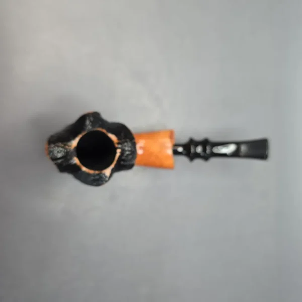 Nording Spiral Rustic Partially Rusticated Freehand Estate Briar Pipe, Unsmoked - Image 8