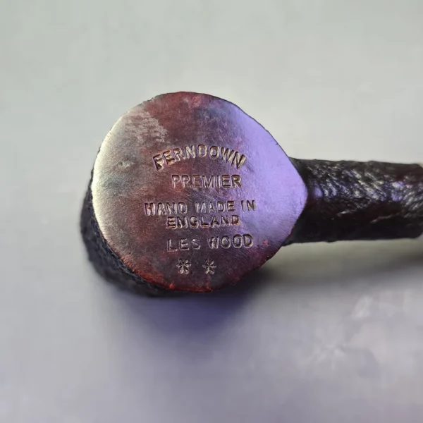 Ferndown & Michael Parks Premier 2 Star Sandblasted Poker w/ Silver Estate Briar Pipe, Unsmoked - Image 9
