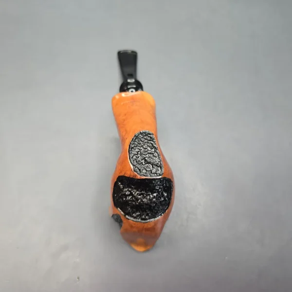 Nording Spiral Rustic Partially Rusticated Freehand Estate Briar Pipe, Unsmoked - Image 10