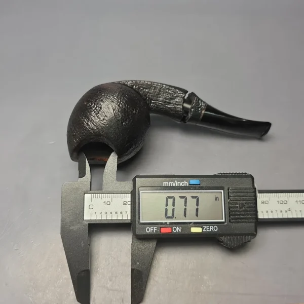 Christian Ruetz Sandblasted "Broken Gaia" Handmade Briar Pipe, New - Image 13