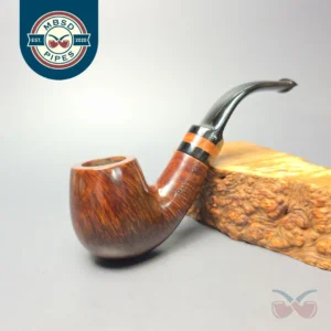 Peterson (c.1980s) Galway 221 Smooth Bent Estate Briar Pipe, Irish Estates