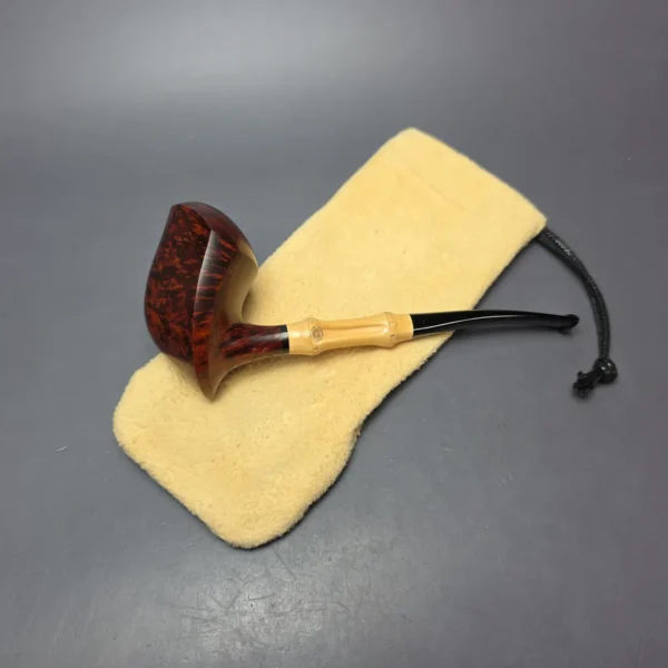 Cornelius Manz Smooth Asymmetric Elephant's Foot Estate Briar Pipe, Unsmoked - Image 13