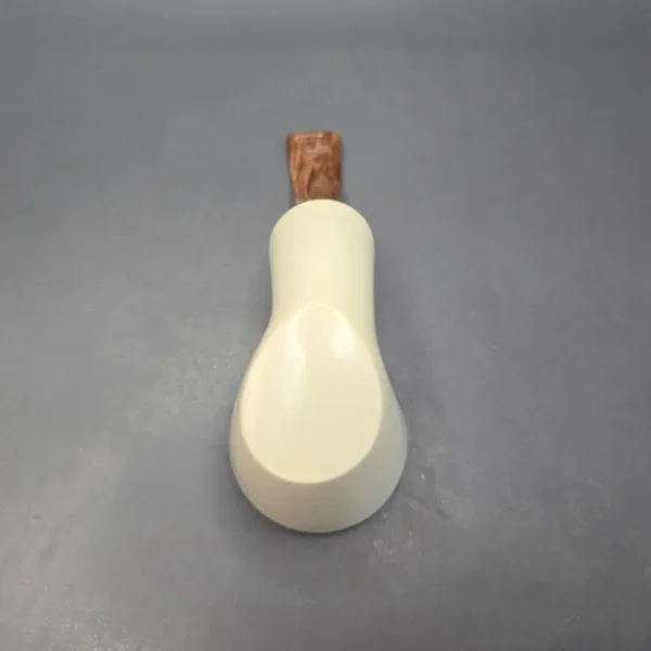 MBSD Meerschaum Silver Smooth Dublin Reverse Calabash Block Meerschaum Pipe, New - Image 11