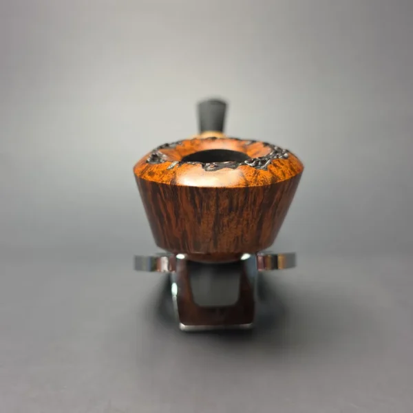 Christian Ruetz Smooth Asymmetric Dublin w/ Masur Birch Handmade Briar Pipe, New - Image 3