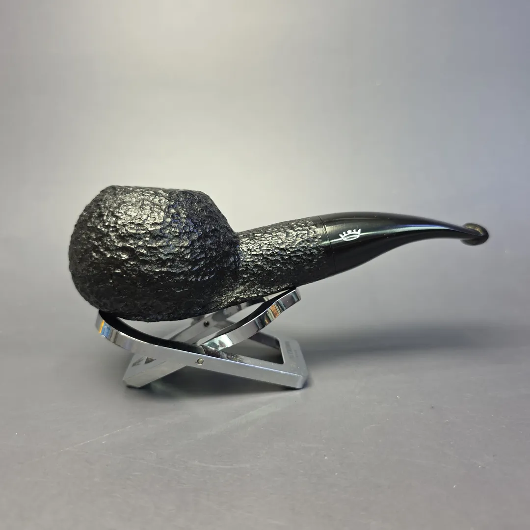 Savinelli Baronet Bruyere 320 EX Rusticated Author Estate Briar Pipe, Unsmoked - Image 2