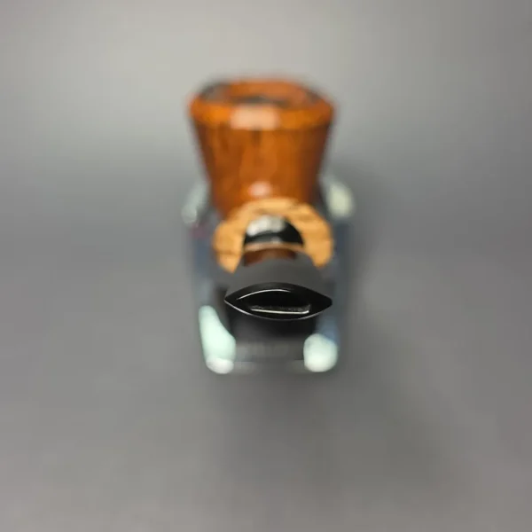 Christian Ruetz Smooth Asymmetric Dublin w/ Masur Birch Handmade Briar Pipe, New - Image 5