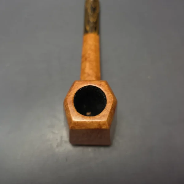 Papa Bear's Pipes by Tim Beaumont Smooth Paneled Volcano Handmade Briar Pipe, New - Image 7