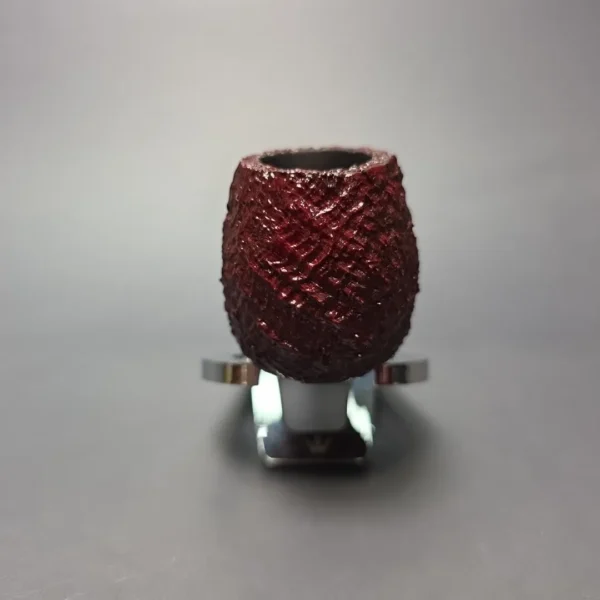 Ashton Brindle XX Sandblasted Diamond Shank Brandy Handmade Briar Pipe, New - Image 4